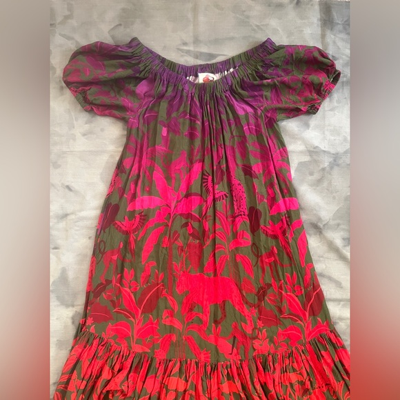 Farm Rio Off-The-Shoulder Cover-Up Dress - Picture 2 of 8